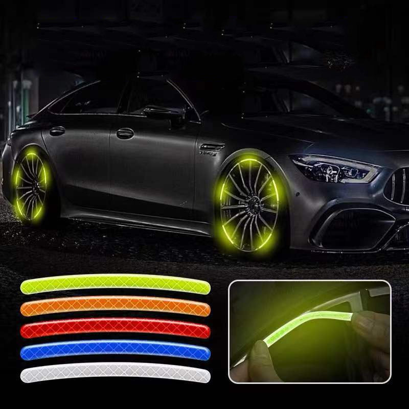 Car Tire Rim Night Safety Reflective Stickers