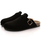 Premium Genuine Suede Unisex Clogs Cork Sandals With Arch Support