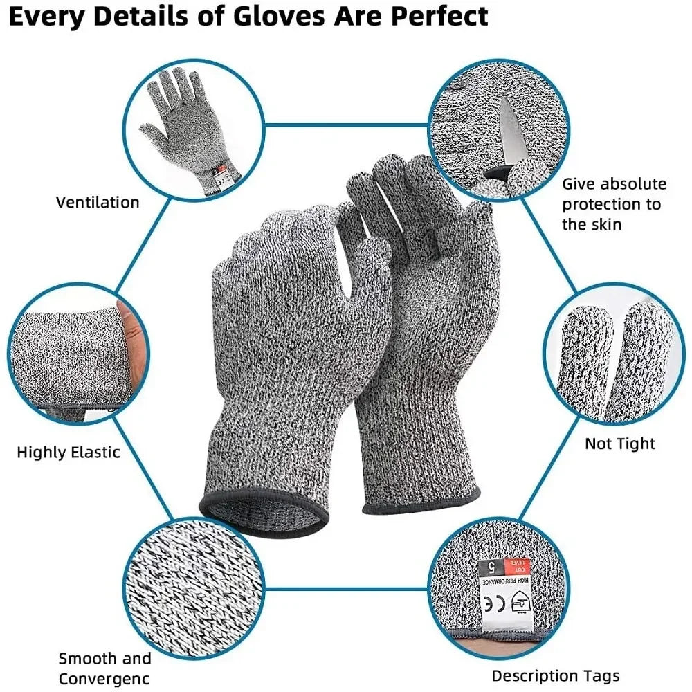 Multi-Purpose Level 5 Safety Anti Cut HPPE Gloves