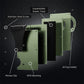 Carbon Fiber RFID Protection Metal Card & Cash Wallet with Air-Tag Holder
