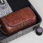 Premium Faux Leather Large Capacity Water-Resistant Travel Toiletry Bag