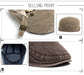 Vintage Soft Cotton Breathable Lightweight Adjustable Fit Newsboy Cap