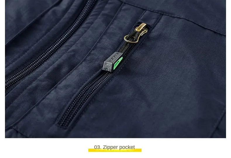 Casual Thermal Double-Sided Wear Multi-Pocket Men's vest