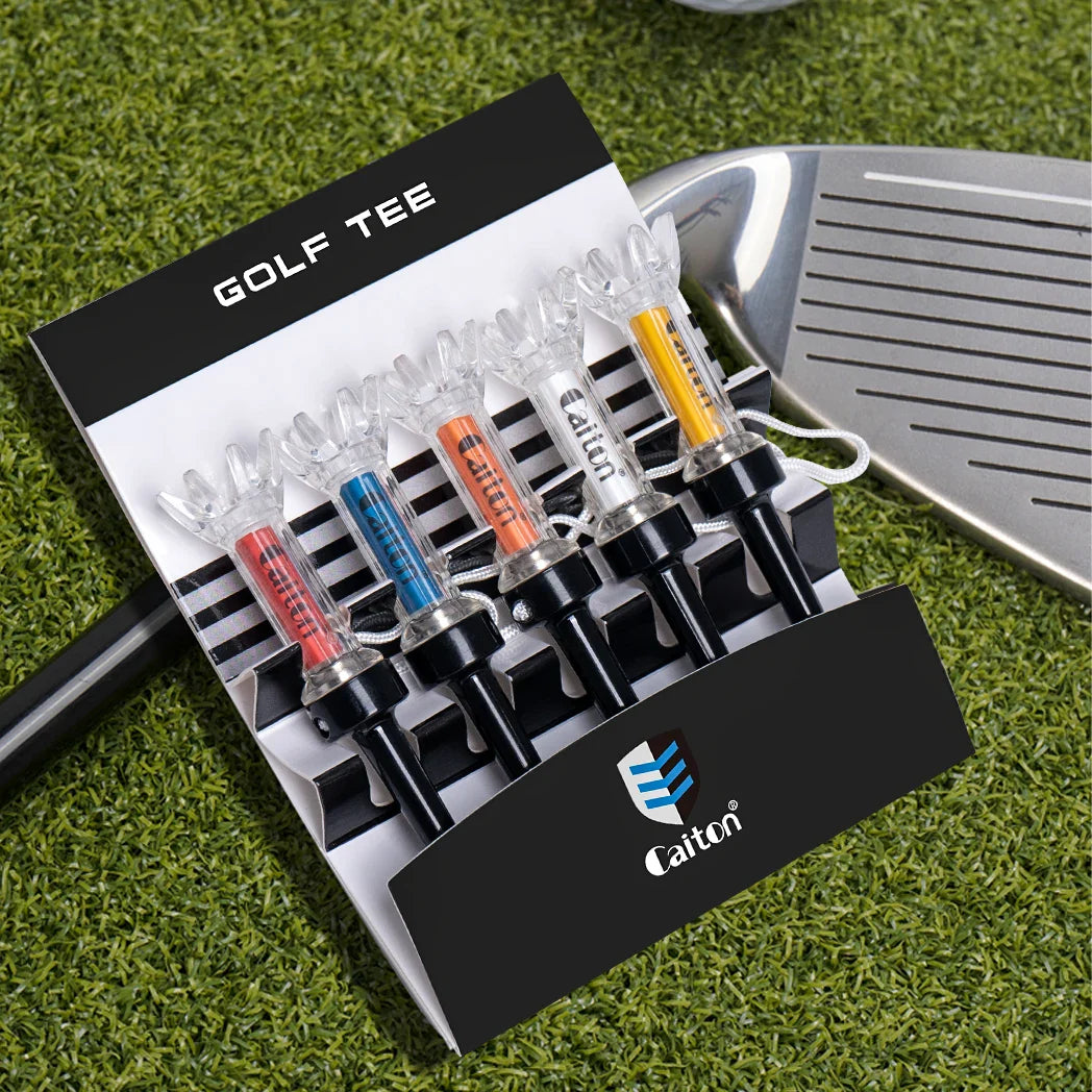 Caiton Magnetic 360° Zero-Bend Reusable Golf Tee Set (5pcs)