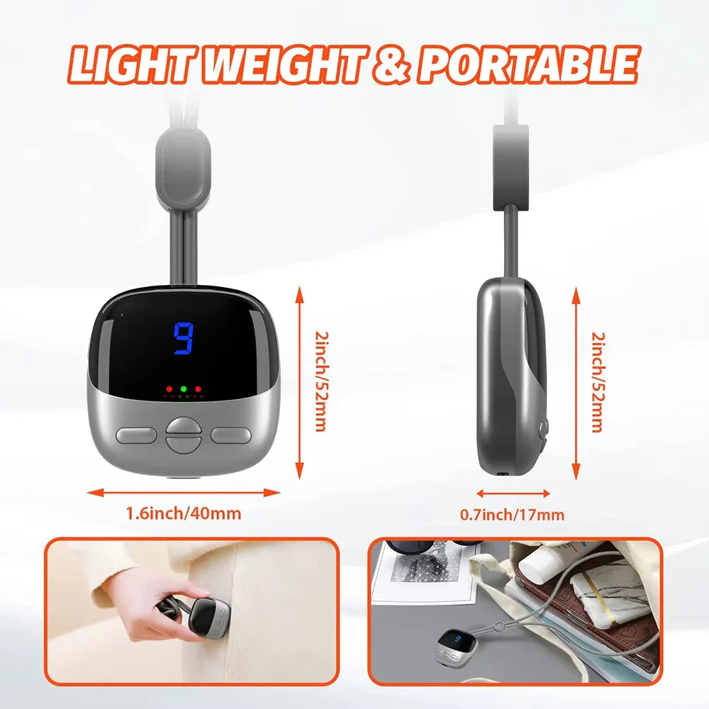 NeuroWarm Multi-Zone Hands-Free Wearable Cervical & Shoulder TENS Heat Massager