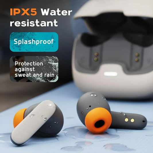 TWS Dual Microphone Earphones with Active Noise Cancellation & Ultra-low Latency