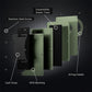 Carbon Fiber RFID Protection Metal Card & Cash Wallet with Air-Tag Holder