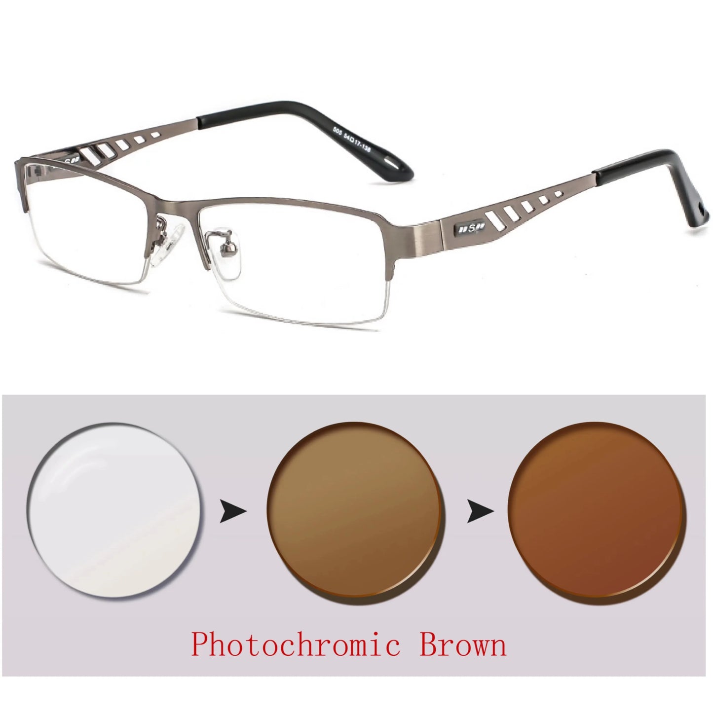 Ultra-Light Photochromic Crystal-Clear Vision Reading Glasses