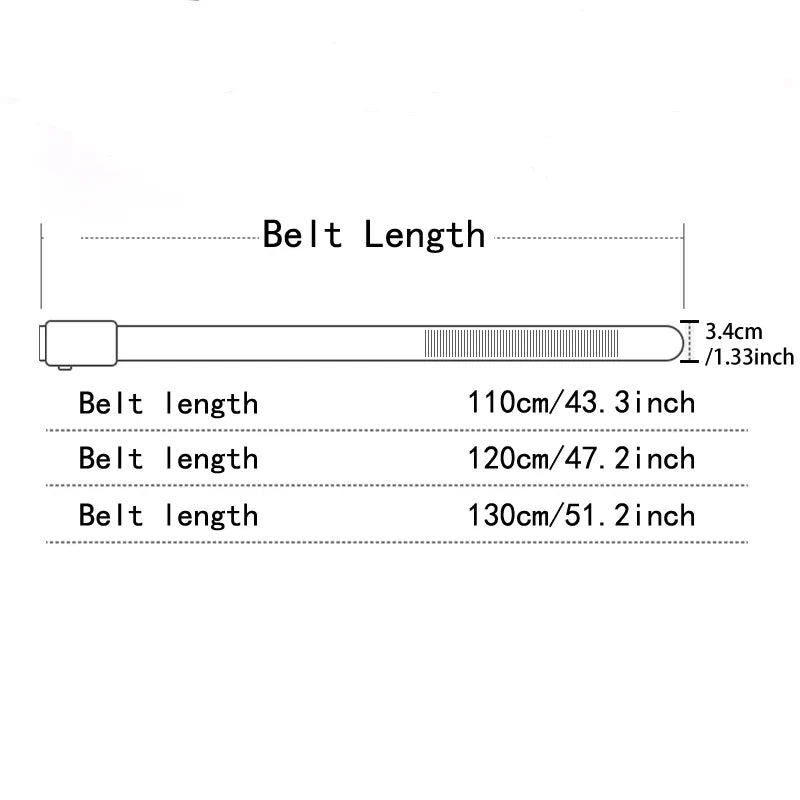 EasyLock No-Hole Toothless Automatic Buckle Business to Casual Flexible Fit Belt