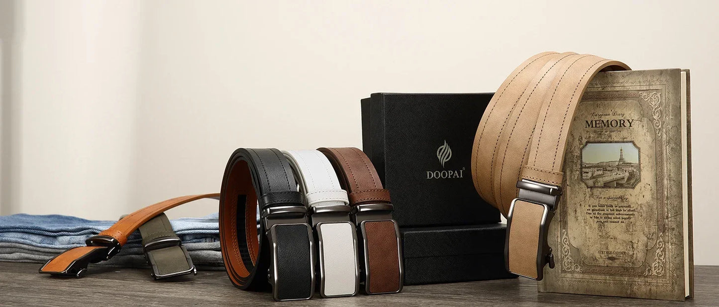One-Handed Operation Automatic Buckle Holes-Free Micro-Adjustable Belt