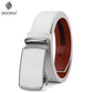 Holes-Free One-Handed Operation Micro-Adjustable Genuine Leather Belt