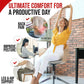Ergonomic Dual-Layer Memory Foam + Cooling Gel Tailbone Pressure Relief Cushion
