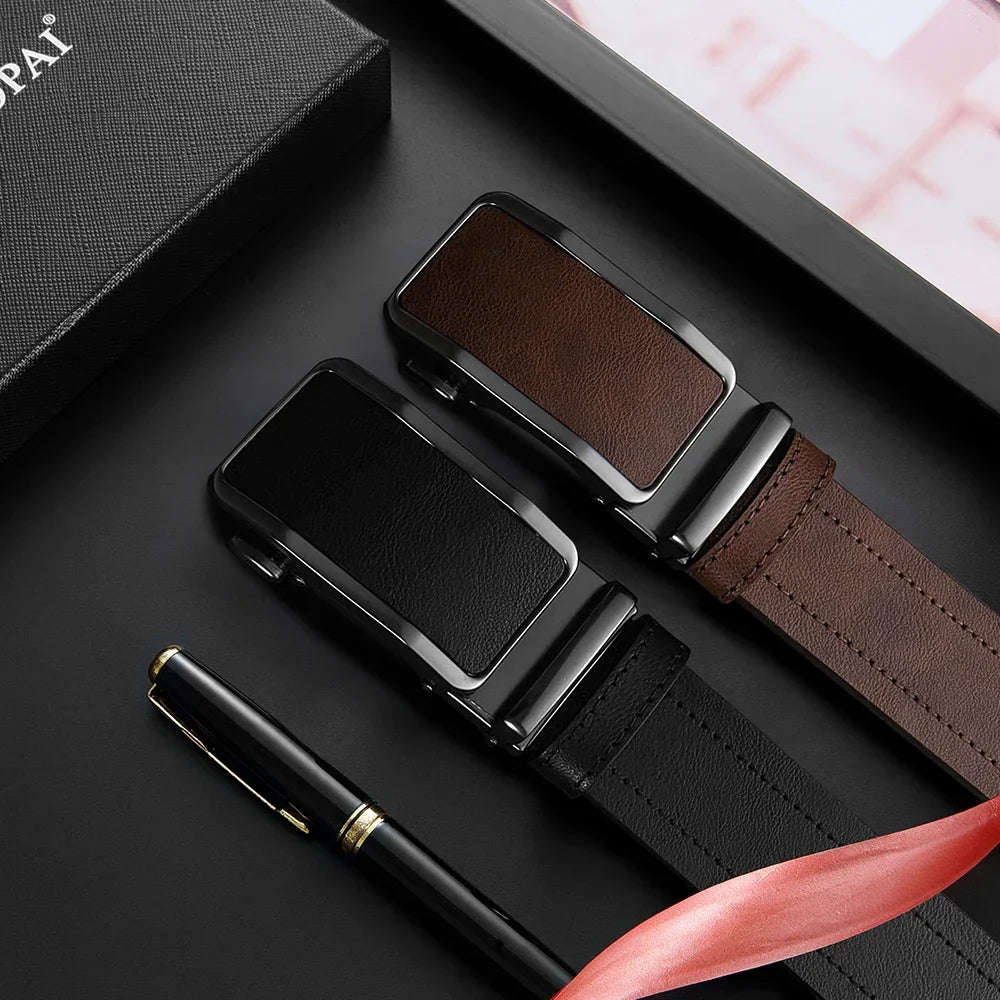 One-Handed Operation Automatic Buckle Holes-Free Micro-Adjustable Belt