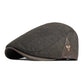 Spring & Autumn Adjustable Retro Flat Cap with Side Triangle Accent
