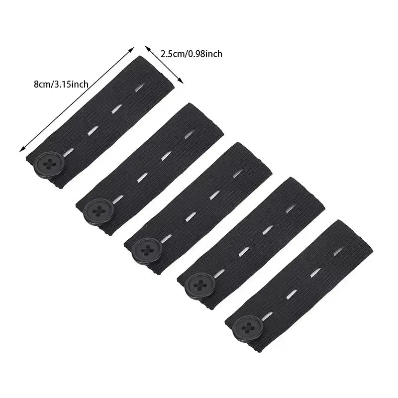 No-Sew Button Pant Expanders-Smart Comfort Waistband Adjustment Set (5-Pack)