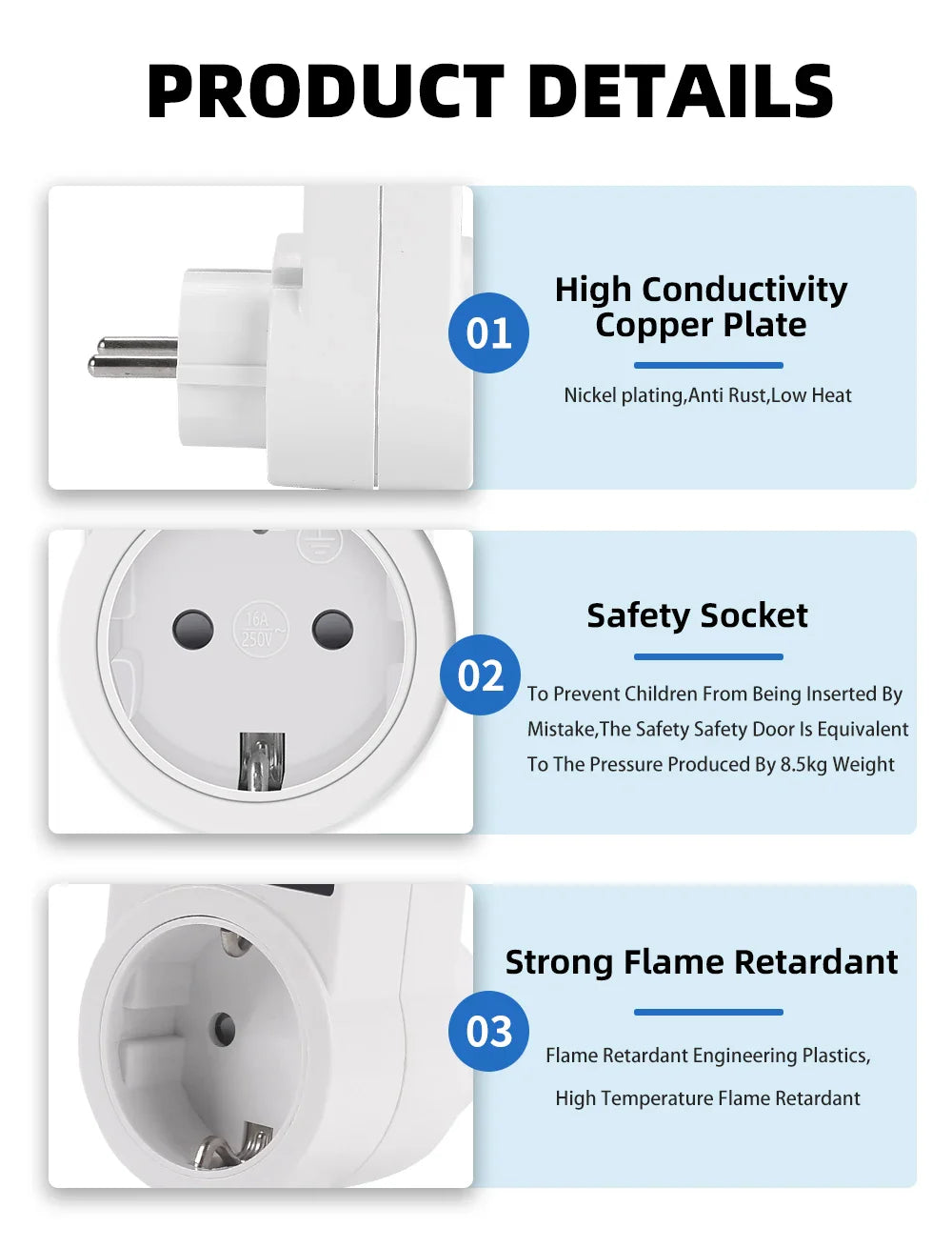 Automatic Smart Voltage Socket  Protector with LED Display