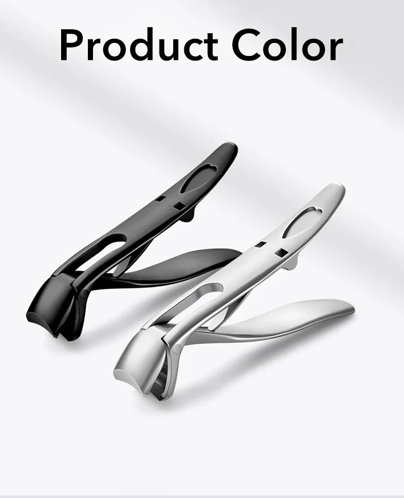 Professional Wide Jaw 45° Angled Head–Labor-Saving Anti-Splash Thick Nail Cutter
