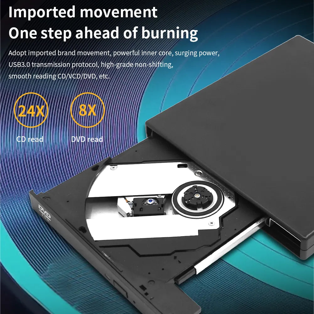 USB External CD DVD Reader for Macbook & Win