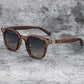 Trendy Retro Wood Grain Unisex Polarized UV Protection Sunglasses
