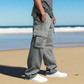 Men's Loose Fit Multi-Pocket Sweatpants