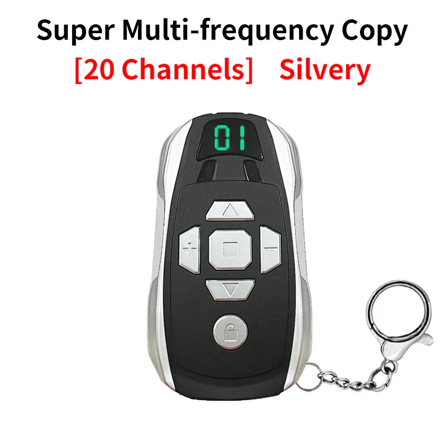 GateMaster 20-Channel Rechargeable 300–915MHz Frequency Smart Remote Duplicator