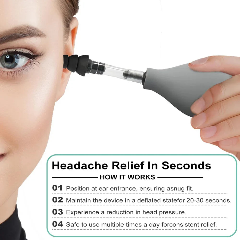 Headaches & Tension Drug-Free Senior-Friendly Ear Pressure Relief Device