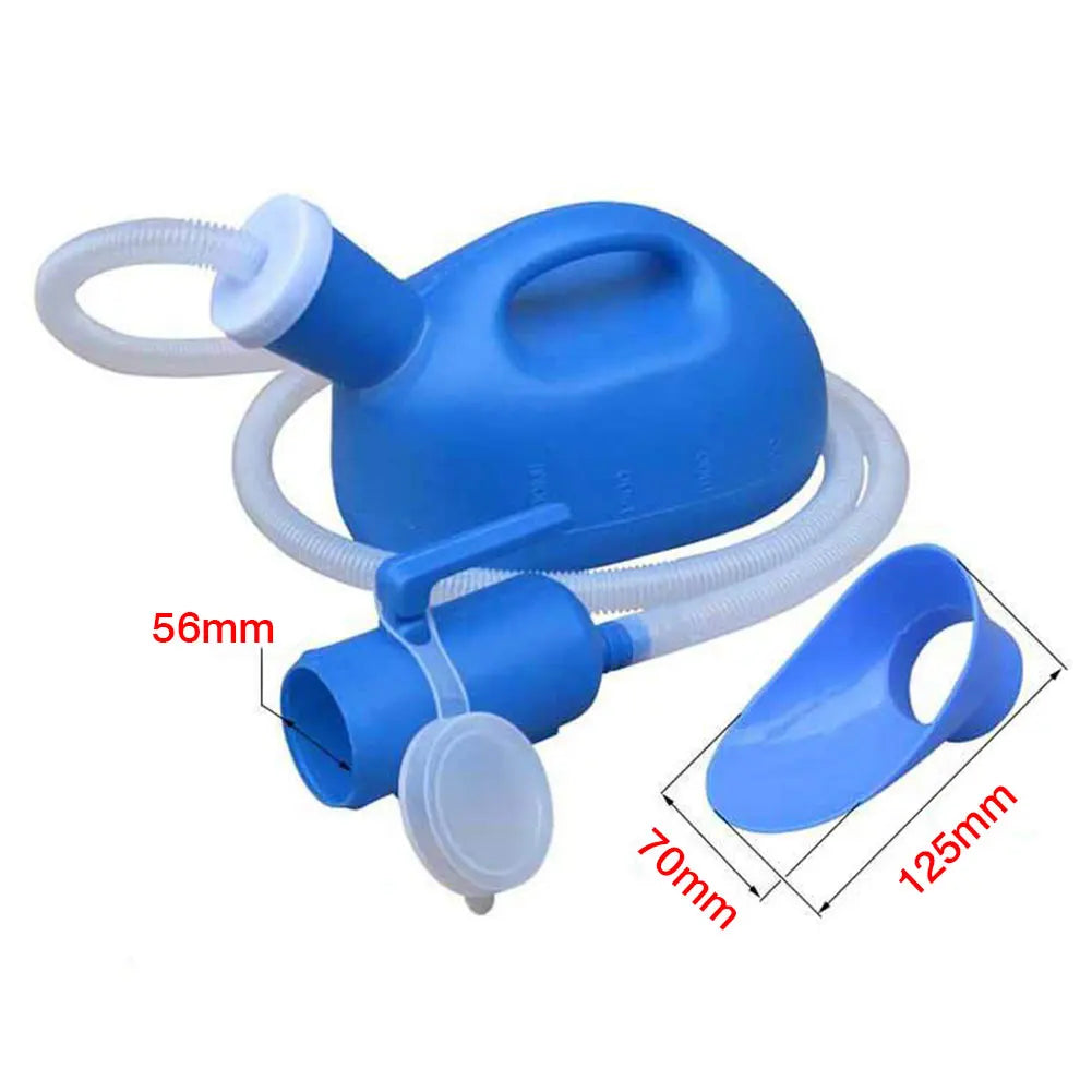 Versatile Unisex 3 in 1 (Laying/ Sitting/ Standing) 2000ml Portable Urinal