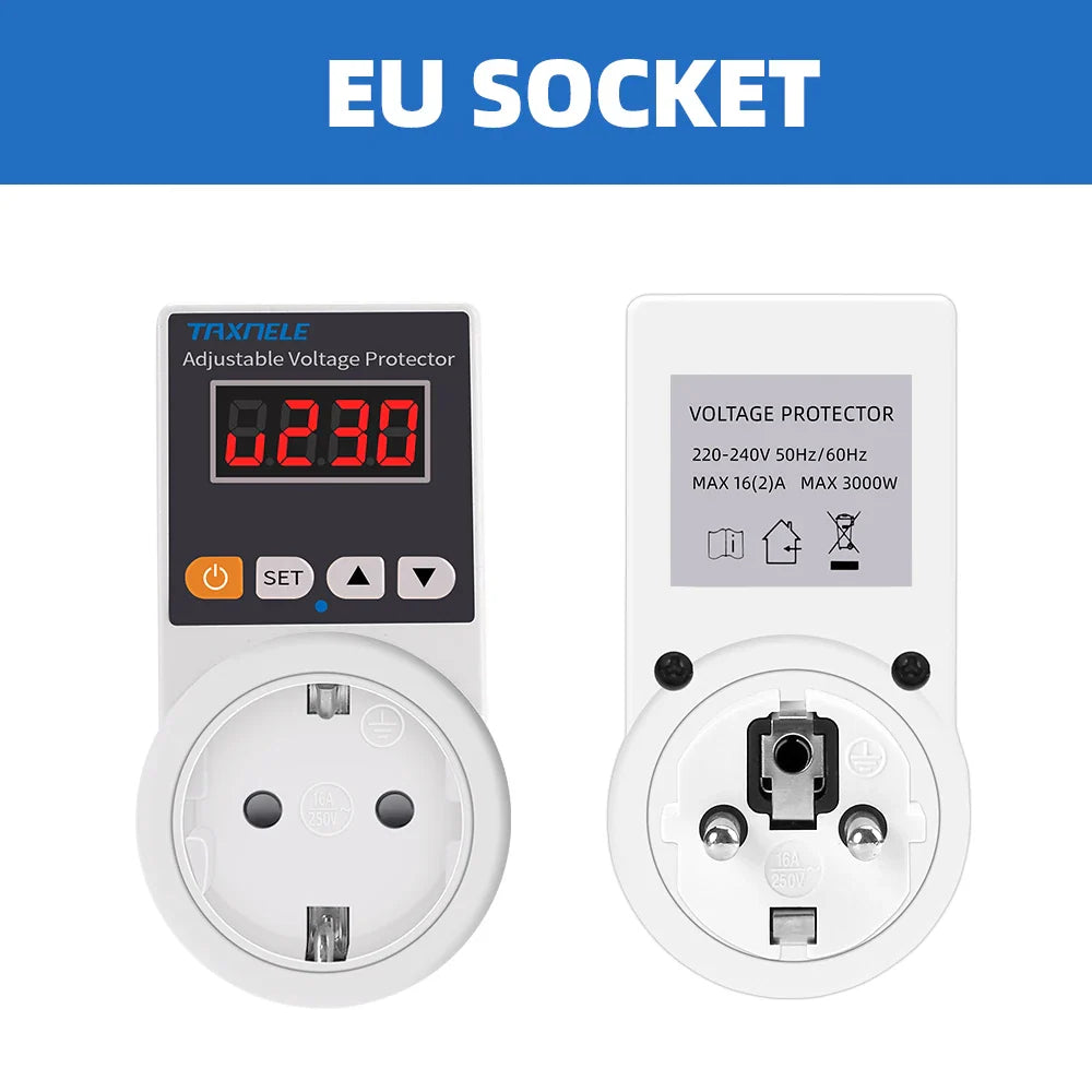 Automatic Smart Voltage Socket  Protector with LED Display