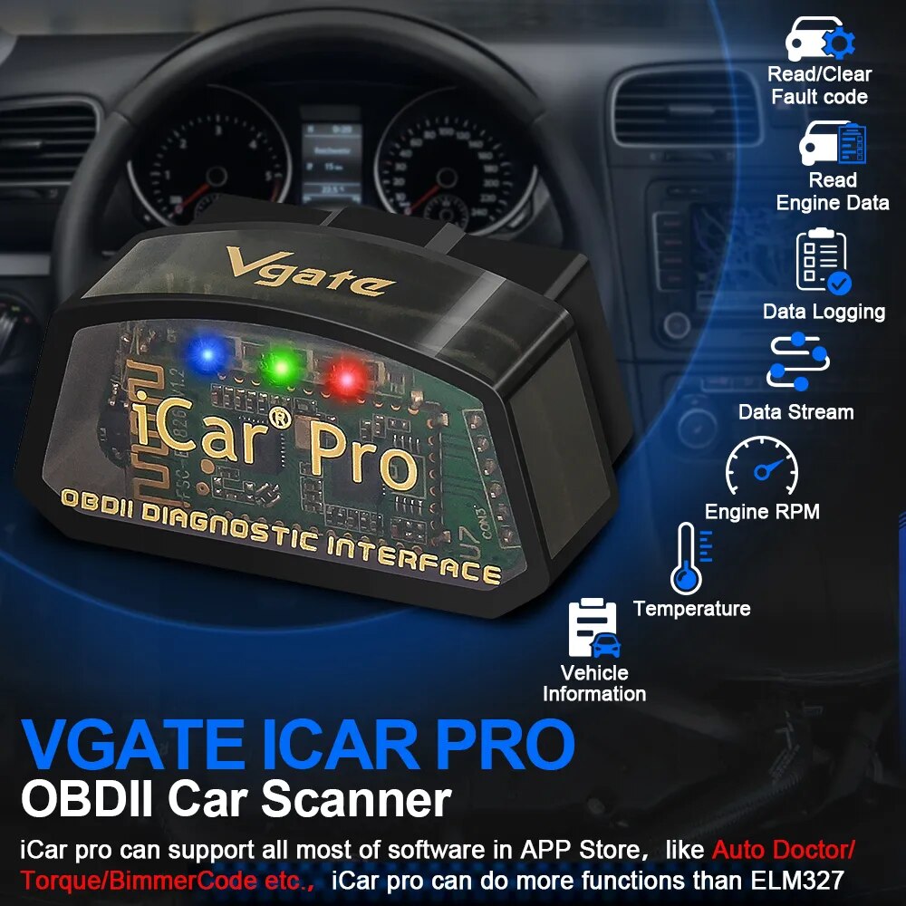 iCar Pro OBD2 Advanced Car Diagnostic Scanner for iphone & Android