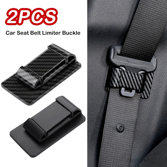 Stick-on Universal Car Seat Belt Holder (2pcs)