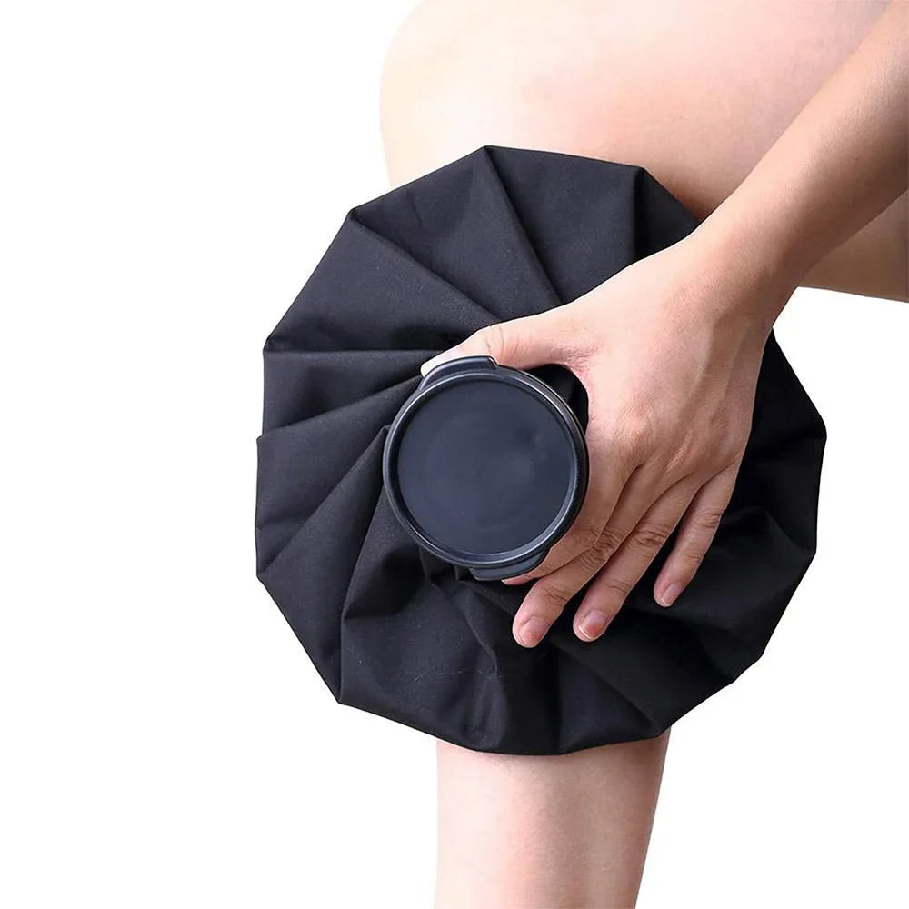 Professional Hot/Cold Compress Bandage with Reusable Ice Bag Pack & Elastic Strap