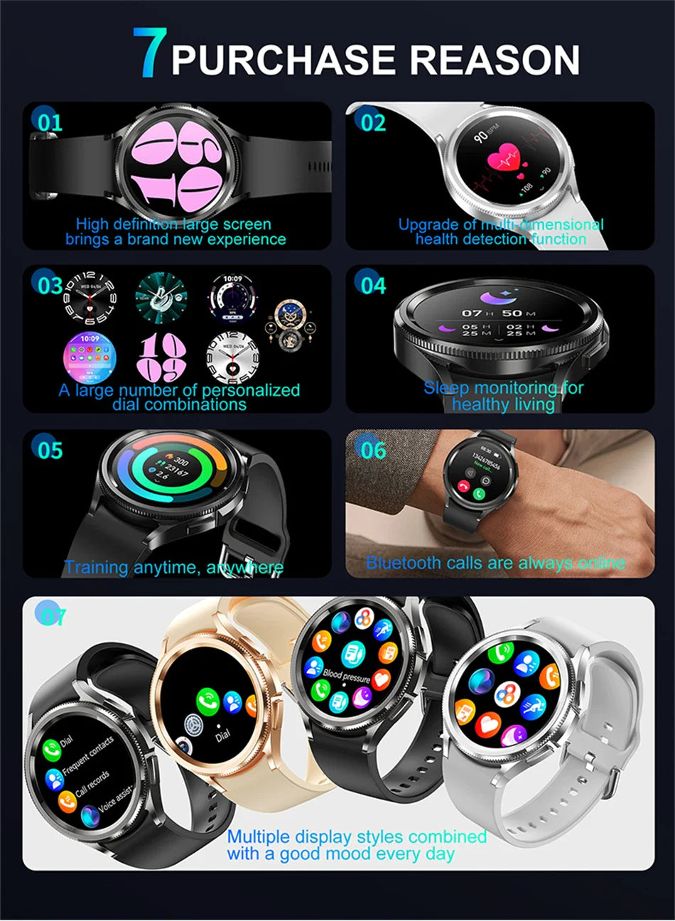 Classic Bluetooth Call Health Monitoring Smartwatch For Android & iOS