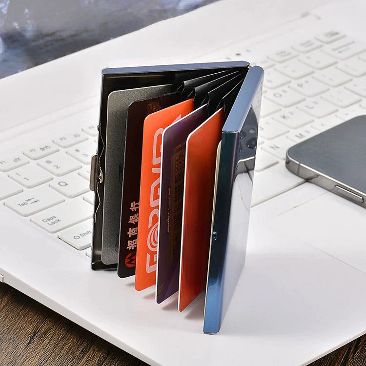 Metal Slim Card Holder RFID Blocking Wallet