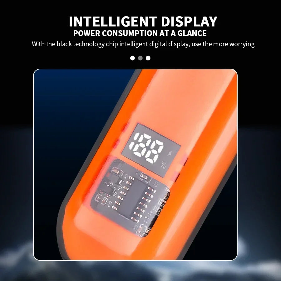 Professional 2 In 1 Rechargeable Ear & Nose Hair Trimmer Clipper with Battery Display