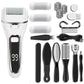 Professional Rechargeable Electric Pedicure File / Callus Remover (10 pcs set)