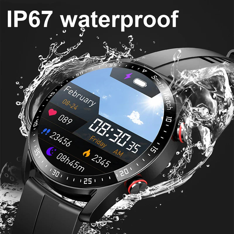 Bluetooth IOS & Android Smart-Watch with Blood Pressure & Health Monitoring (ECG+PPG)