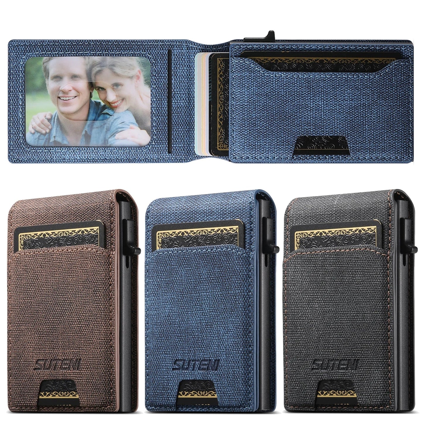 QuickCard – Pop-Up Card Magnetic Closure Durable & Slim Lightweight Wallet