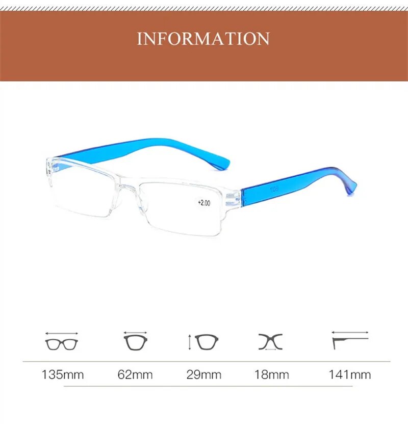 Ultralight Transparent Reading Glasses For The Elderly