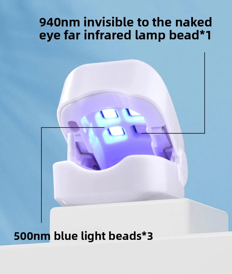 Rechargeable Infrared + Blue Light Fingernails & Toenails Fungus Treatment Device
