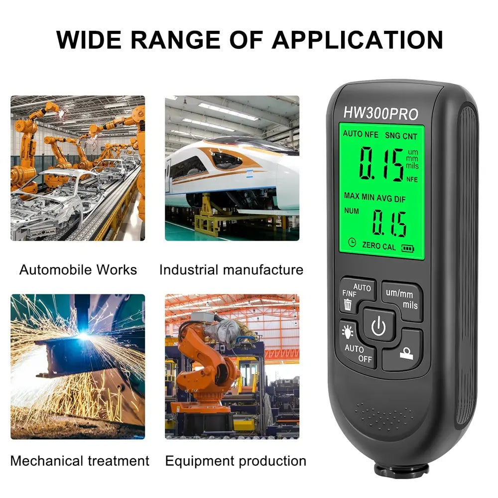 Electroplate Digital Metal / Paint Coating Thickness Gauge Tester