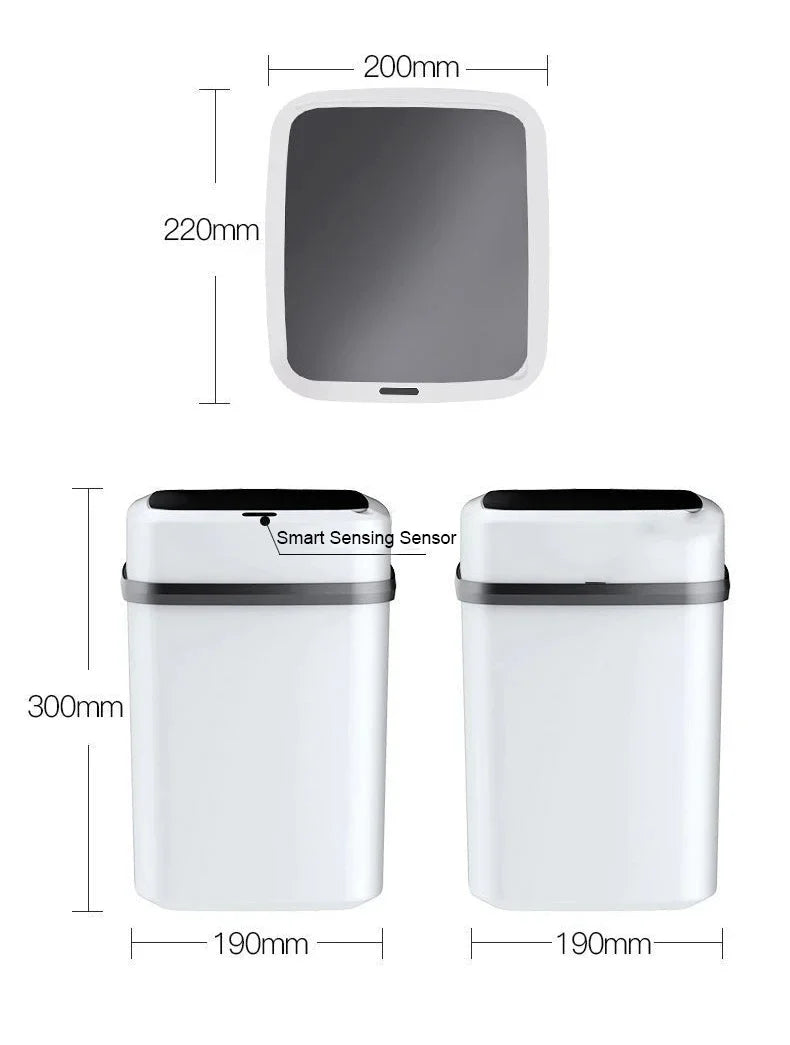 Smart Automatic Sensor 13L Capacity 3in1 Trash Bin