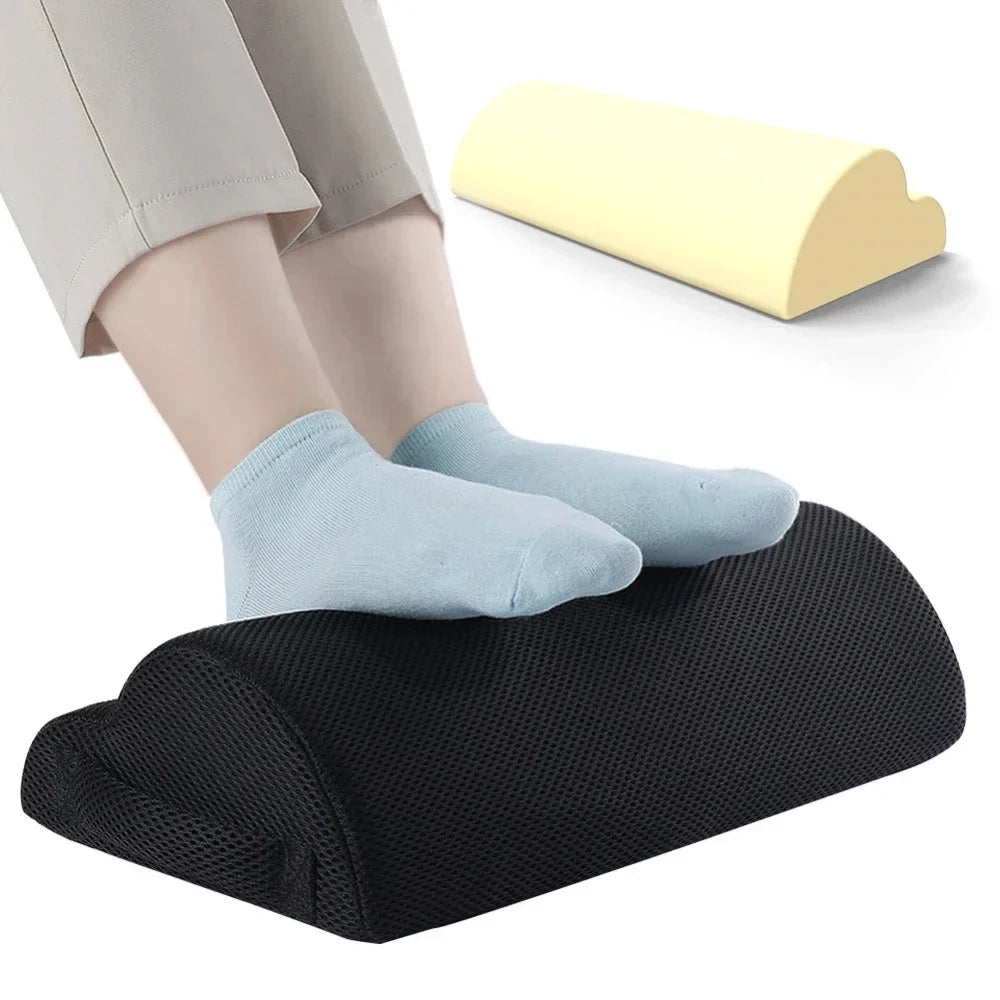 All-Day Pain Relief & Leg Support Memory Foam Ergonomic Foot Rest Cushion