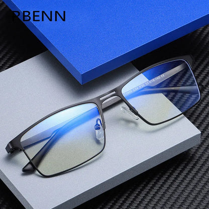 Metal Frame Blue Light Blocking Reading Glasses