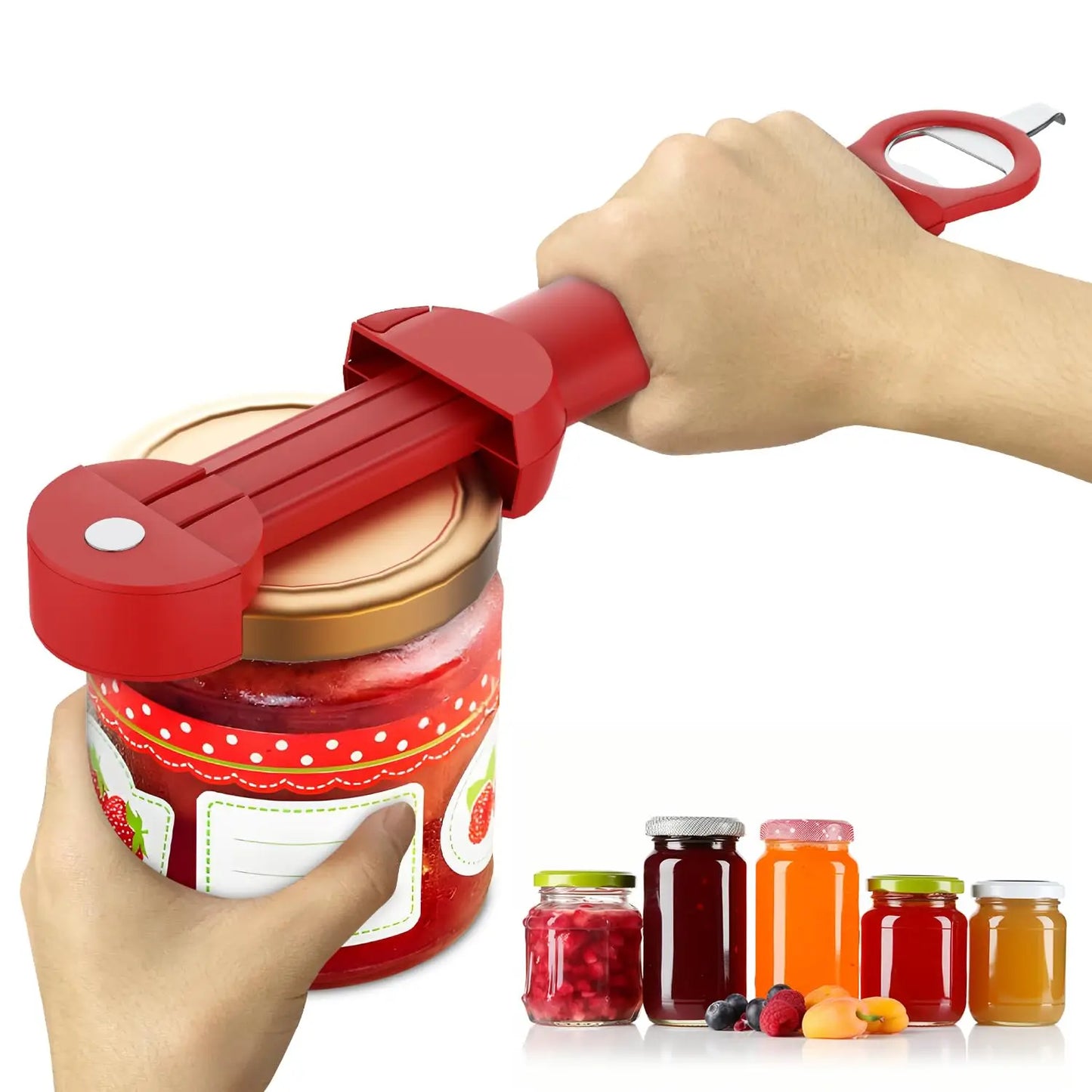 SeniorComfort No-Strain Adjustable Multifunctional Can/Bottle/Jar Opener