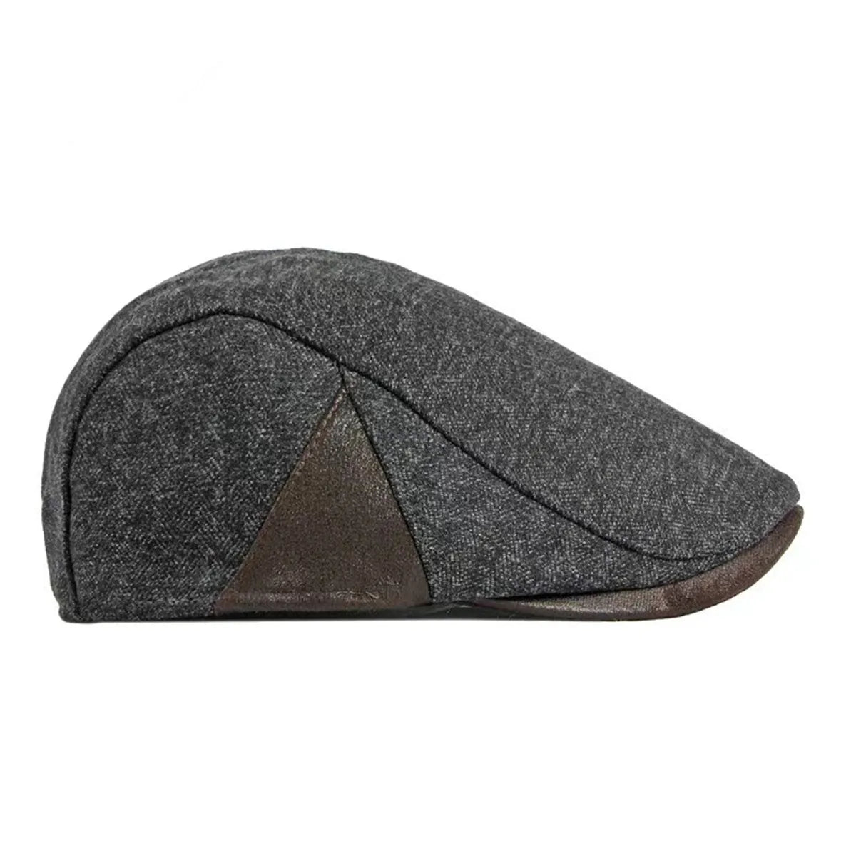 Spring & Autumn Adjustable Retro Flat Cap with Side Triangle Accent