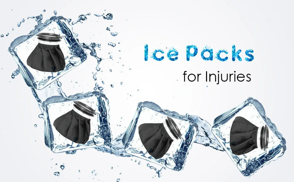 Professional Hot/Cold Compress Bandage with Reusable Ice Bag Pack & Elastic Strap