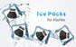 Professional Hot/Cold Compress Bandage with Reusable Ice Bag Pack & Elastic Strap