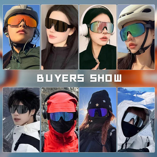 CRIXALIS UV-Protective Oversized Mirror Sunglasses