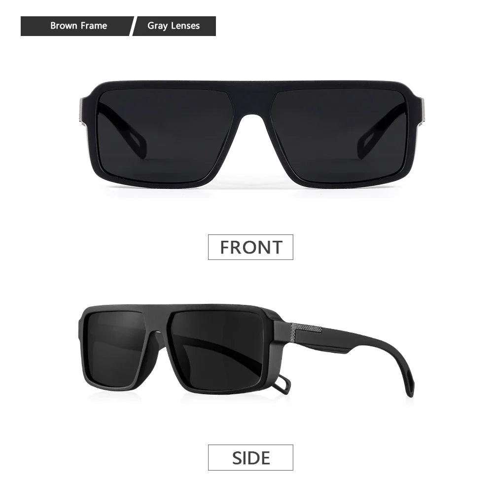 Classic Square Polarized UV400 Protected Anti-reflective Driving Sunglasses