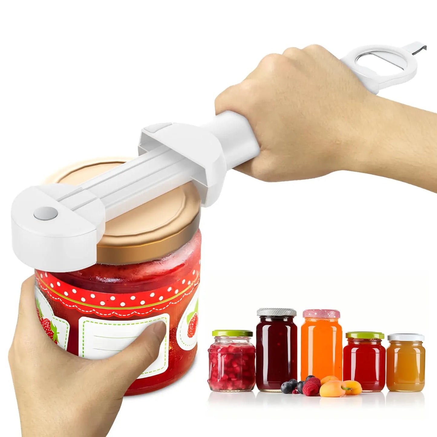 SeniorComfort No-Strain Adjustable Multifunctional Can/Bottle/Jar Opener
